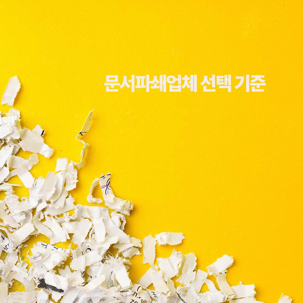 You are currently viewing 문서파쇄업체 선택 딱, 이것만 기억하면 쉬워요.