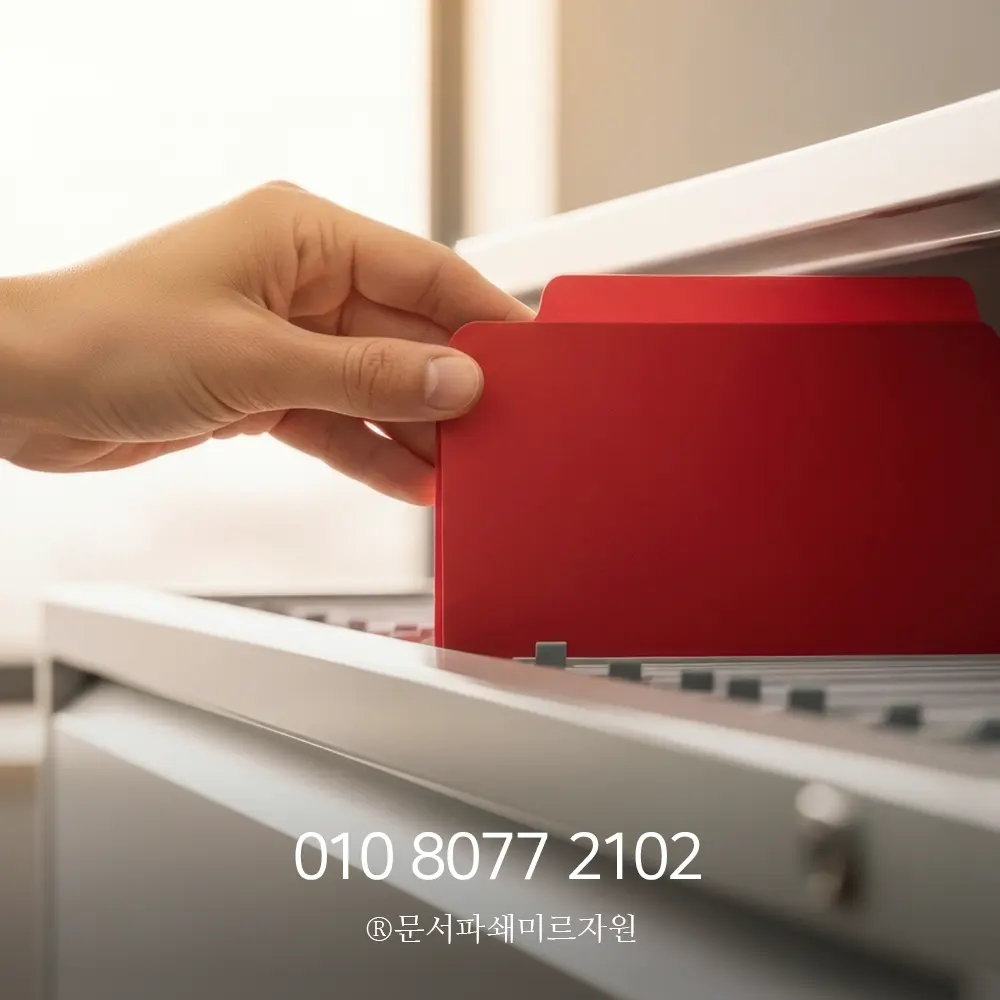 서류파쇄 업체 비용